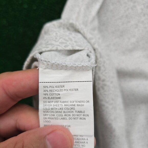 Jack Nicklaus Golden Bear Polo Shirt Mens 2XL Gray Golf Performance Eco Choice - Picture 8 of 9